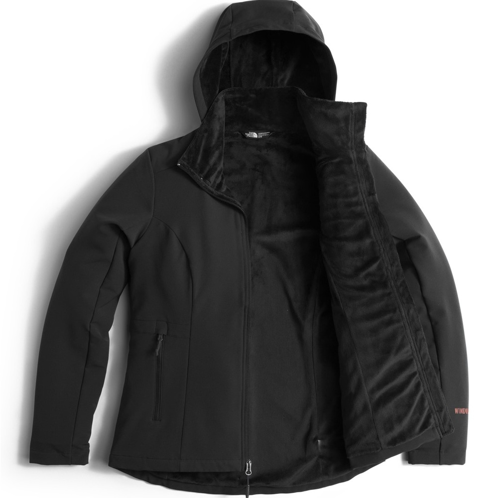 The North Face Women's Shelbe Raschel Jacket Black/Rose Dawn XL - Picture 2 of 8